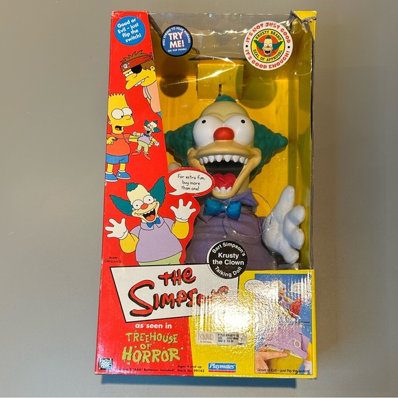 The Simpsons Krusty the Clown Talking Doll Treehouse of Horror Y2K Rare - Picture 12 of 16